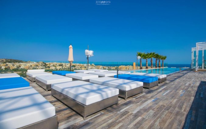 Dakterras van hotel Hugo's Boutique in Malta